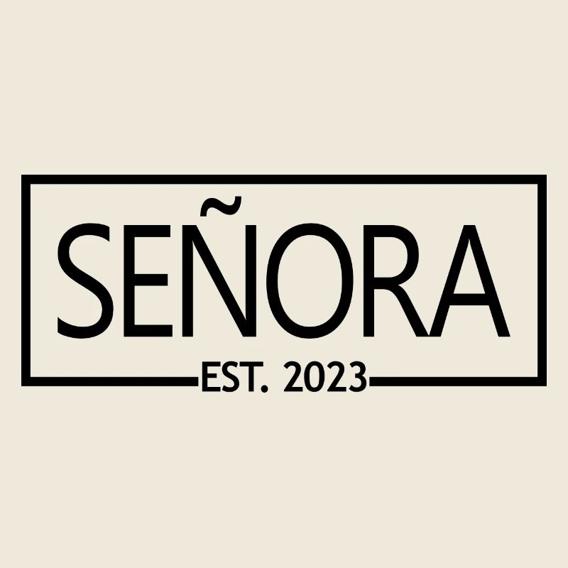 Señora Est. 2023 Verlobungsbraut wird Hochzeit