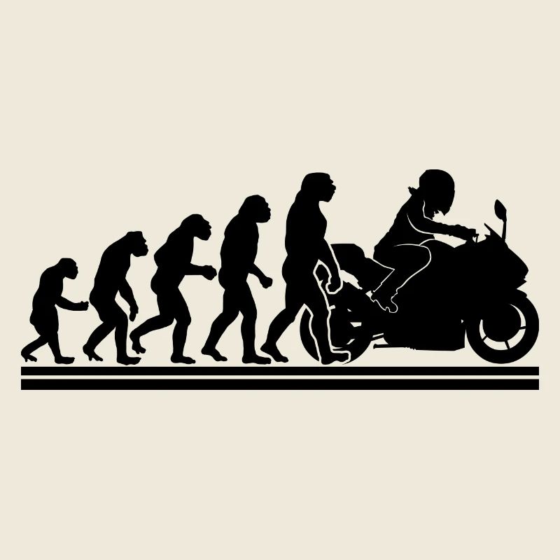 Evolution Motorradfahrer Enduro Motorrad Motorrad