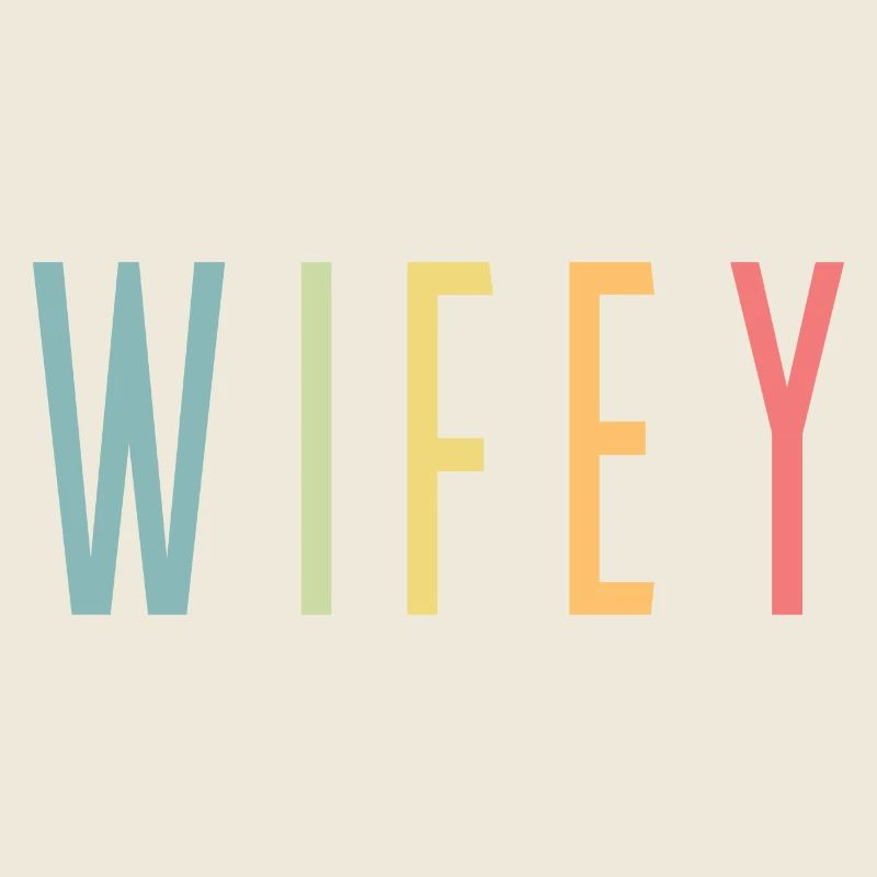 Retro Wifey Matching Paar Hochzeitsfeier Ehe