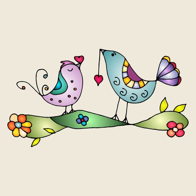 Colorful birds