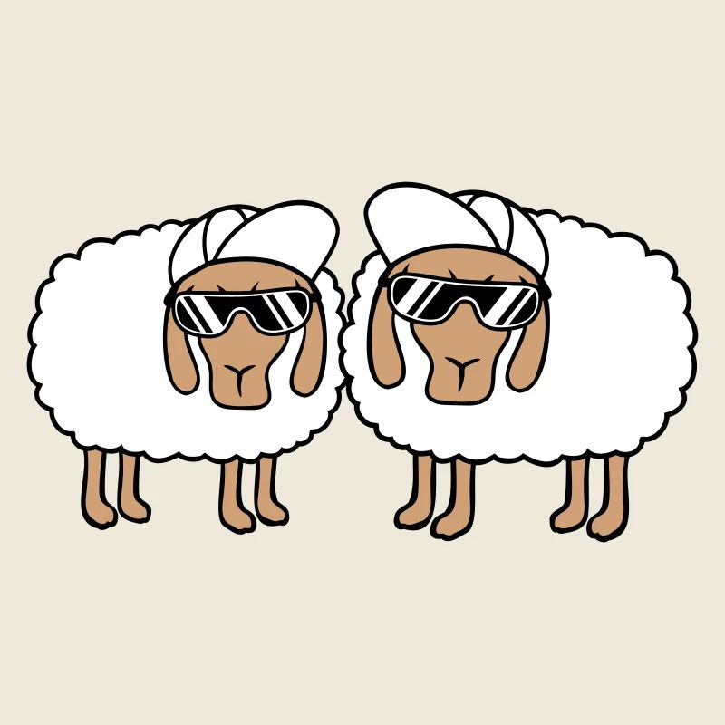Deux Mouton Lunettes de Soleil 2 Cappy Cap Été Crew