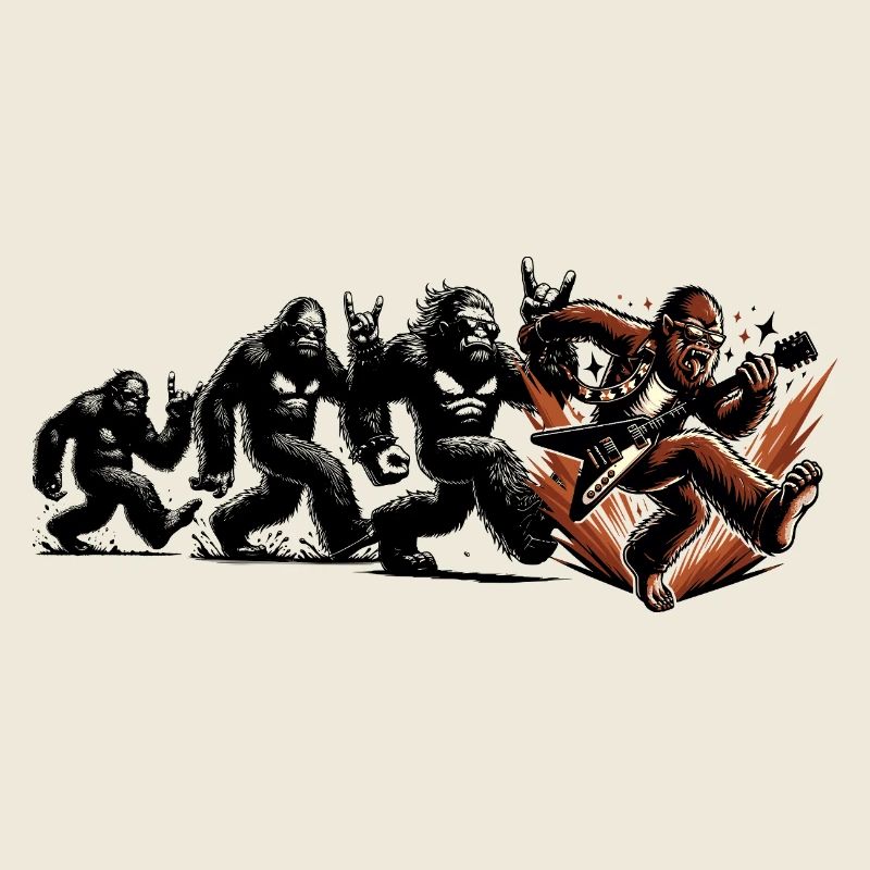 Bigfoot guitariste Evolution Walk
