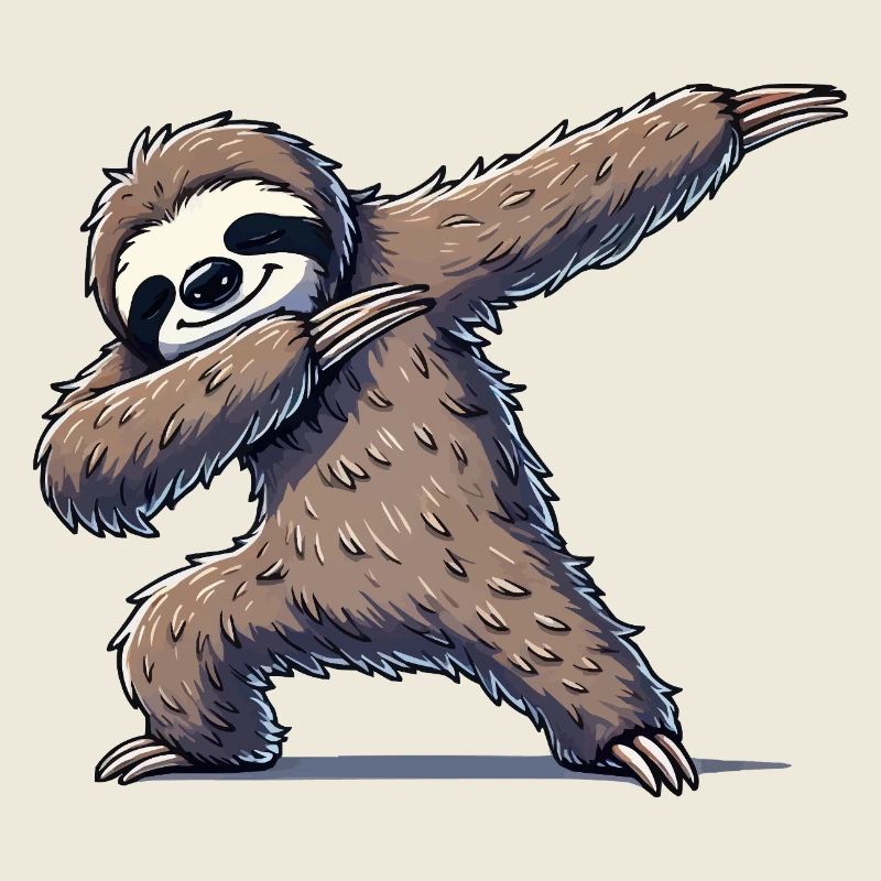 Faultier Dabbing