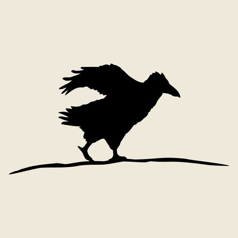 Corbeau oiseau marche corbeau course rapide course drôle