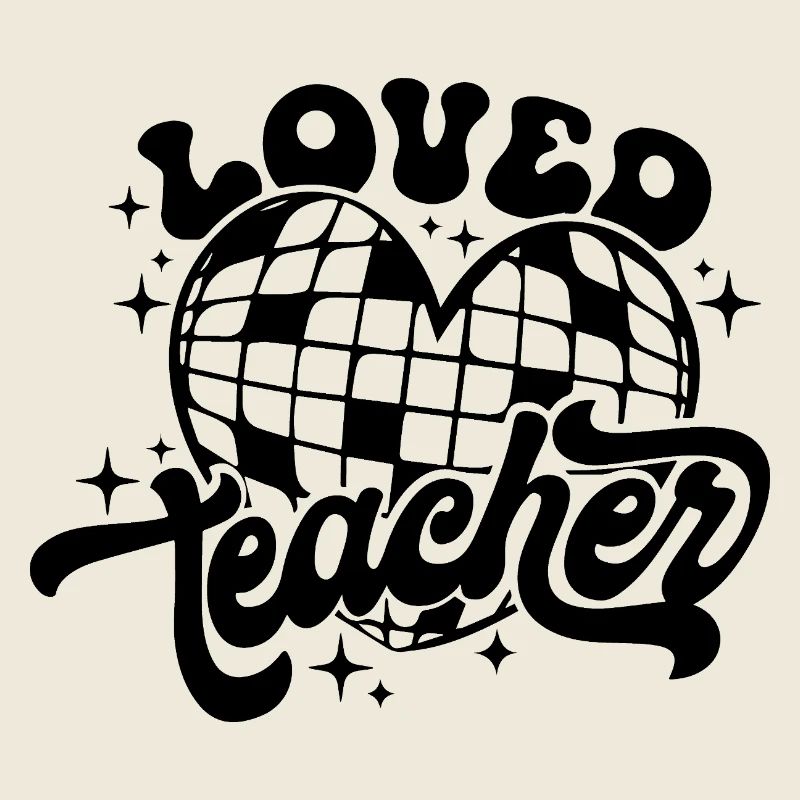 Aimé professeur coeur Disco Art
