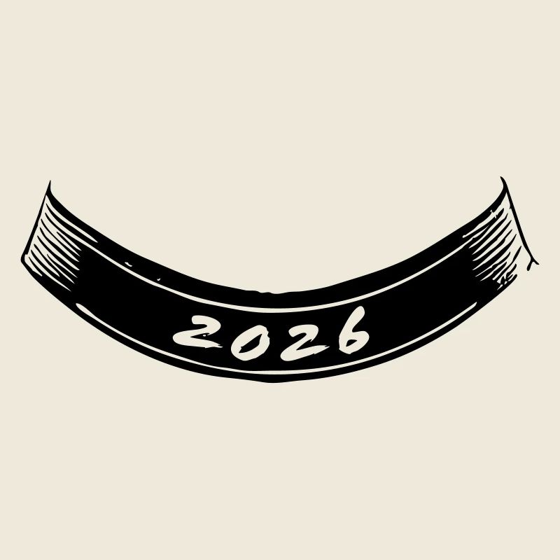 2026 Bogen unten | Vectorgraphic