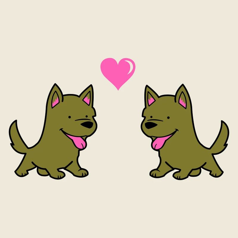 hund comic liebe