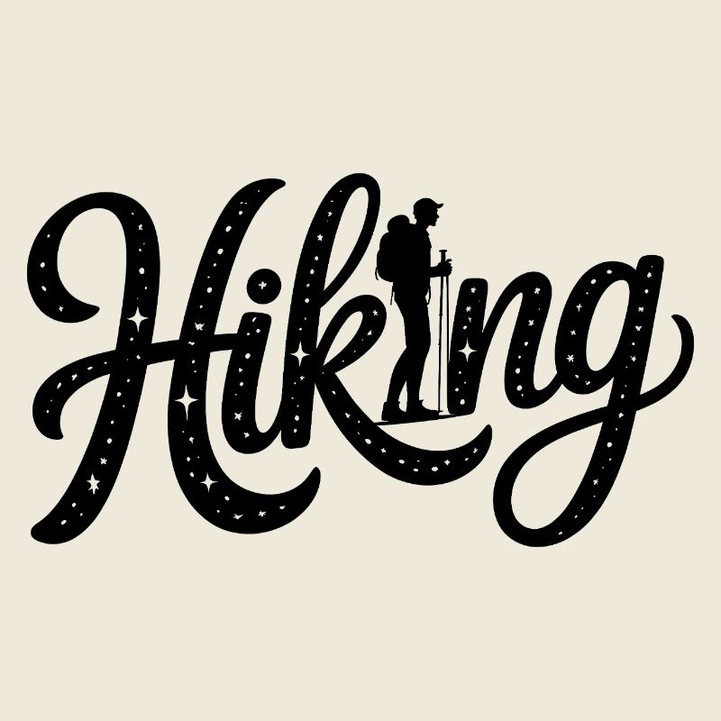 Typographie de randonnée - Conception de randonnée