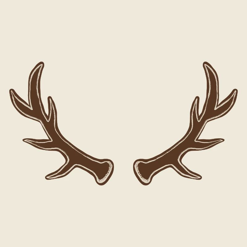 Rustic Antler Silhouette