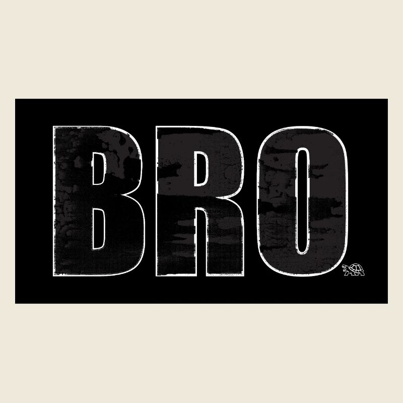 Bold BRO Distressed Typography Tee