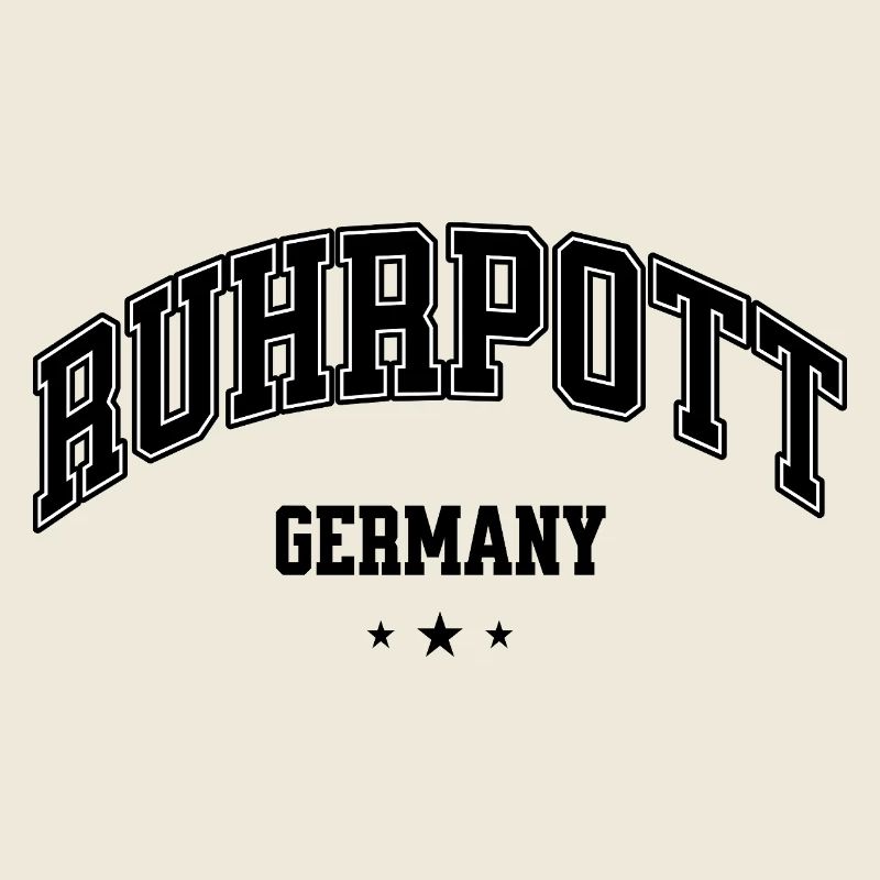 Lettrage Ruhpott Heimat Allemagne