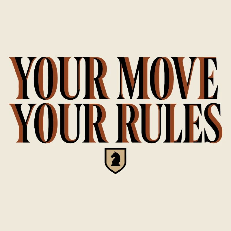 Échecs Ton Coup Tes Règles - Design Cavalier