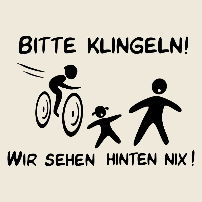 Bitte klingeln! Radfahrer-Kind