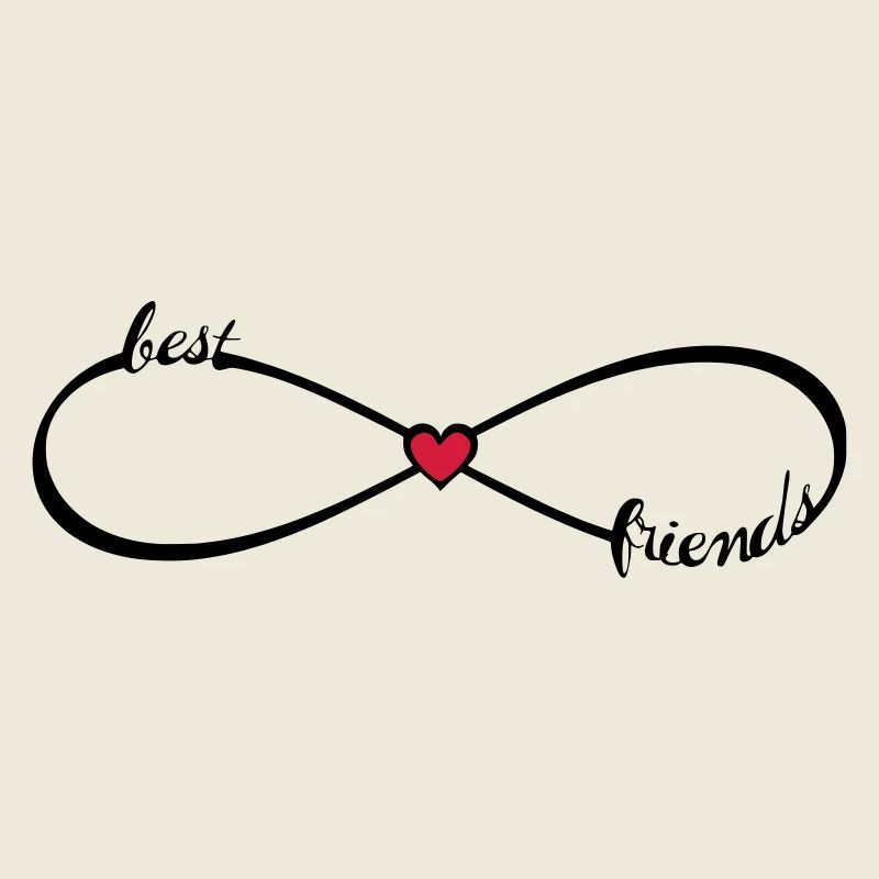 best friends forever BFF best friends Infinity 8