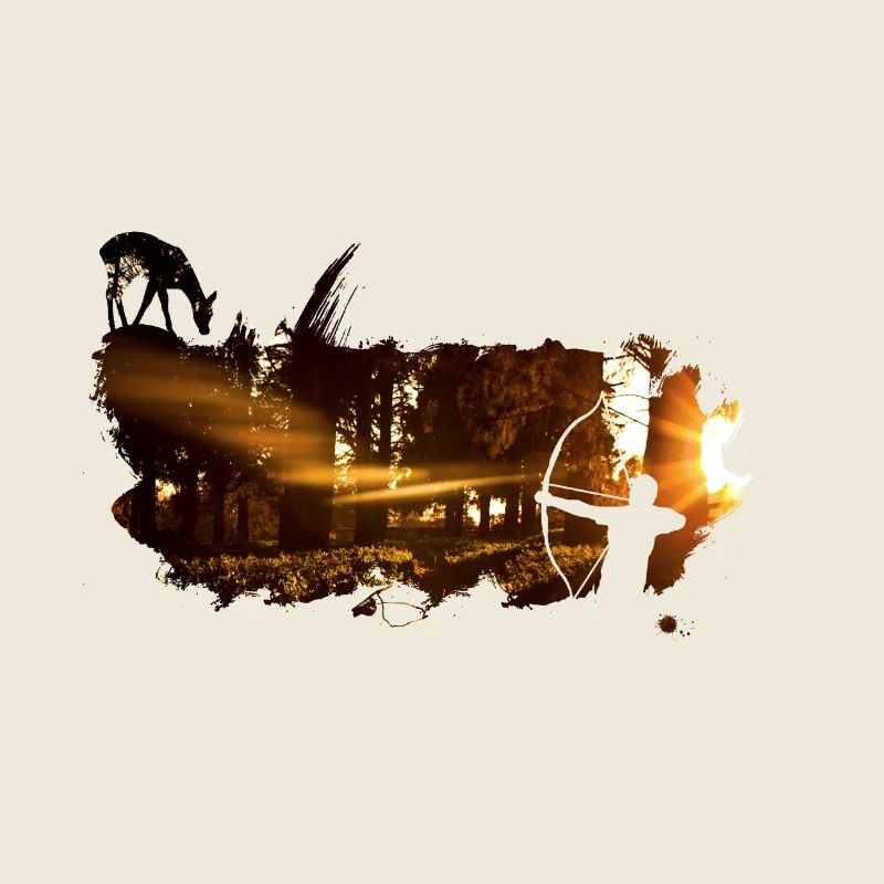 bowhunter splash sunset