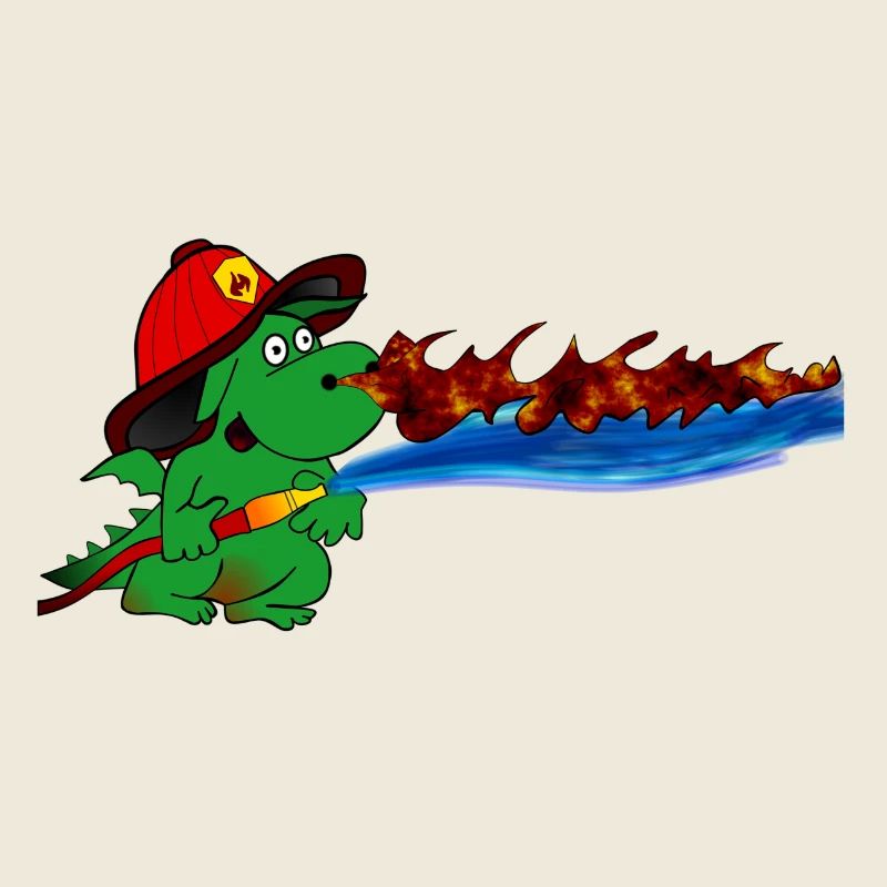 Don du Héros Pompier Dragon de Feu