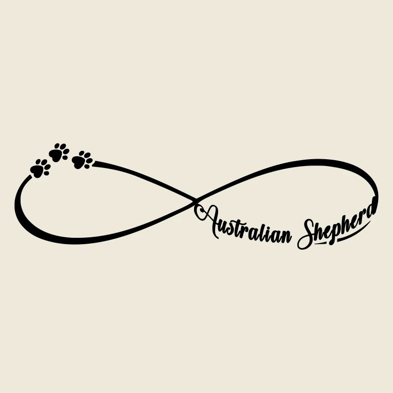 Australian Shepherd Hundeliebe Infinity Unendlich