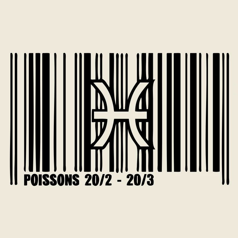 Sternzeichen Fische Barcode
