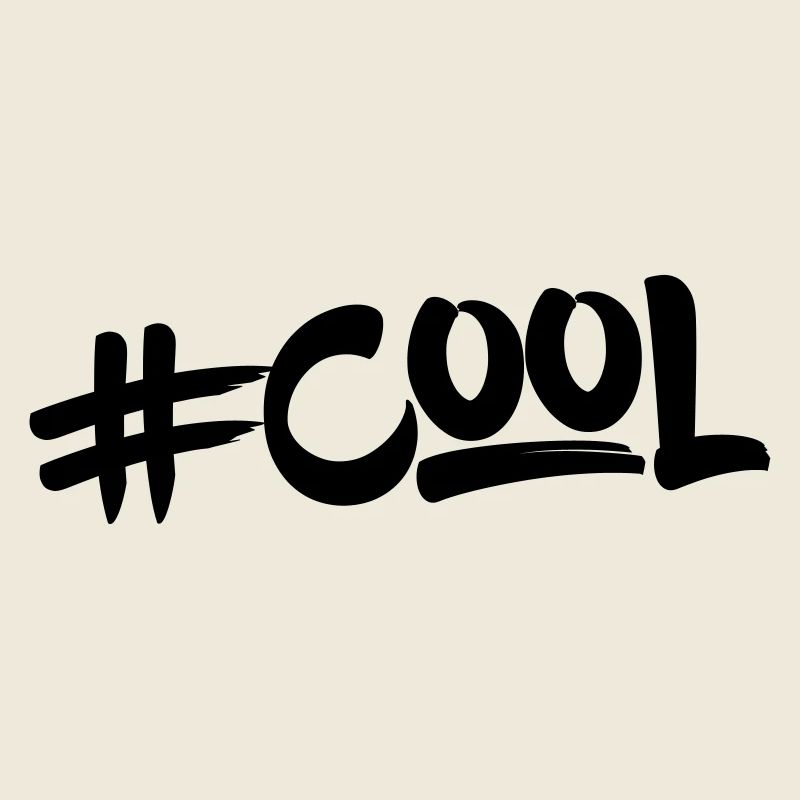 Schriftzug / Hashtag "cool"