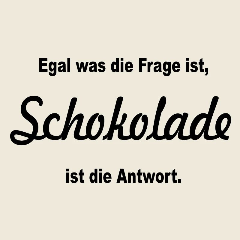 quelle que soit la question est, le chocolat est