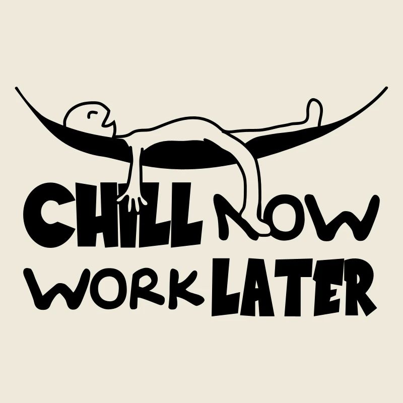 Chill maintenant travailler plus tard hamac pour d