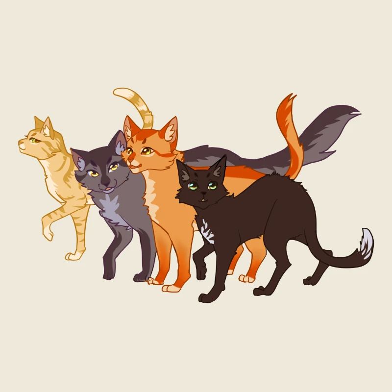 Warrior Cats Feuerstern Firestar Greystripe Katze