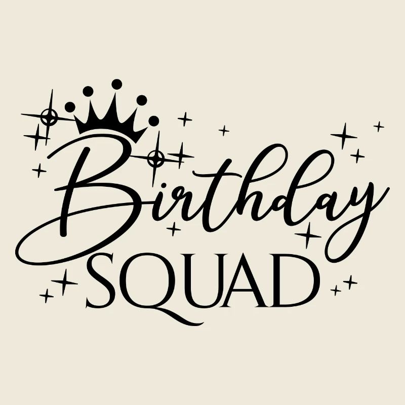 Birthday Squad Matching Gruppe Geburtstagsfeier Geschenk