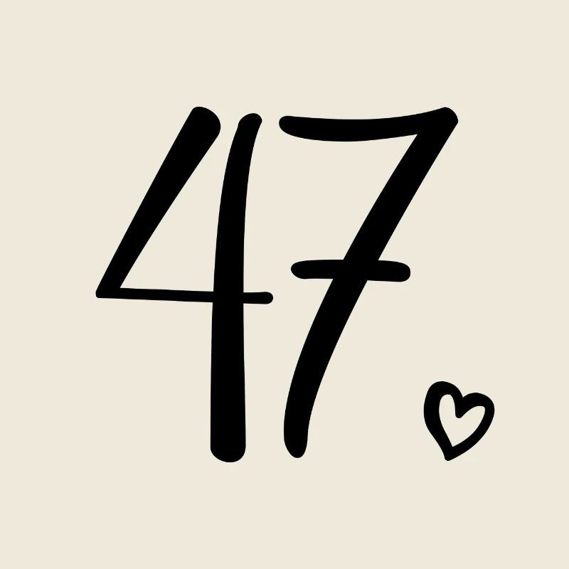 Mignon numéro 47, 47 ans, cadeau de 47e anniversaire
