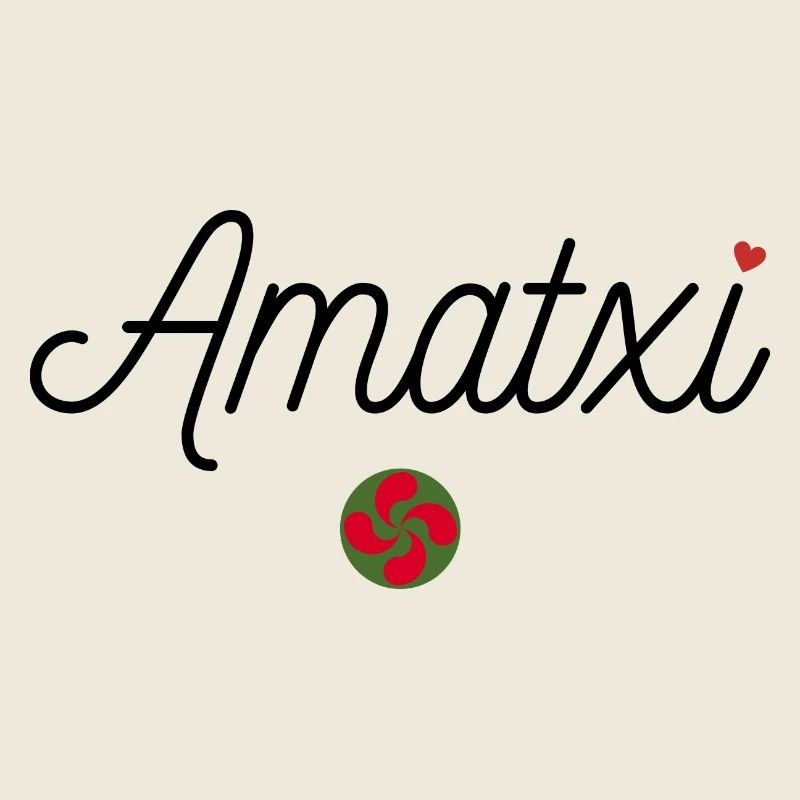 Amatxi et Lauburu. Mamie en Basque