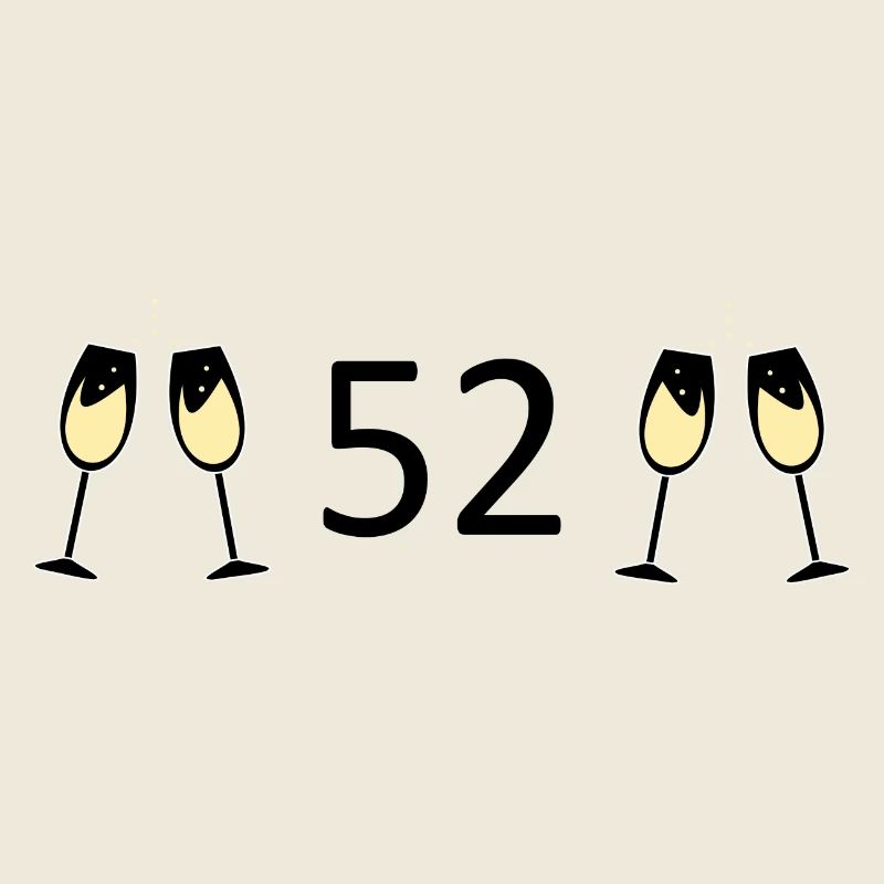 52e anniversaire 52 ans anniversaire 52 numéro 52