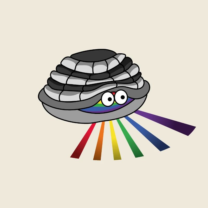 Tortues cachées lueur queer