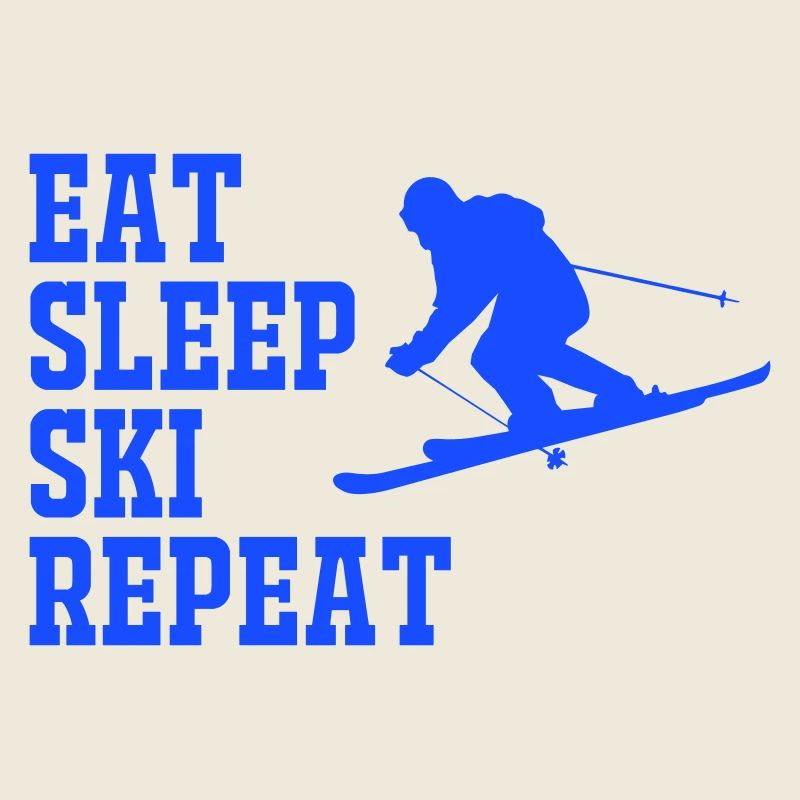 SKIER MANGER DORMIR RÉPÉTER