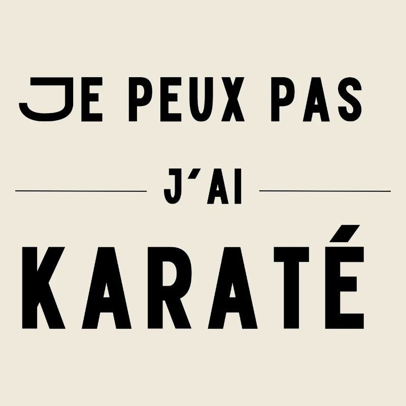 humorous gift I can't I karate