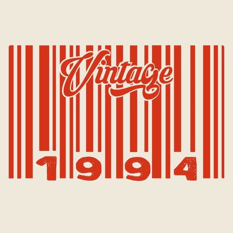Vintage 1994 Born In 1994 31 Year Old Bar Code Anniversai