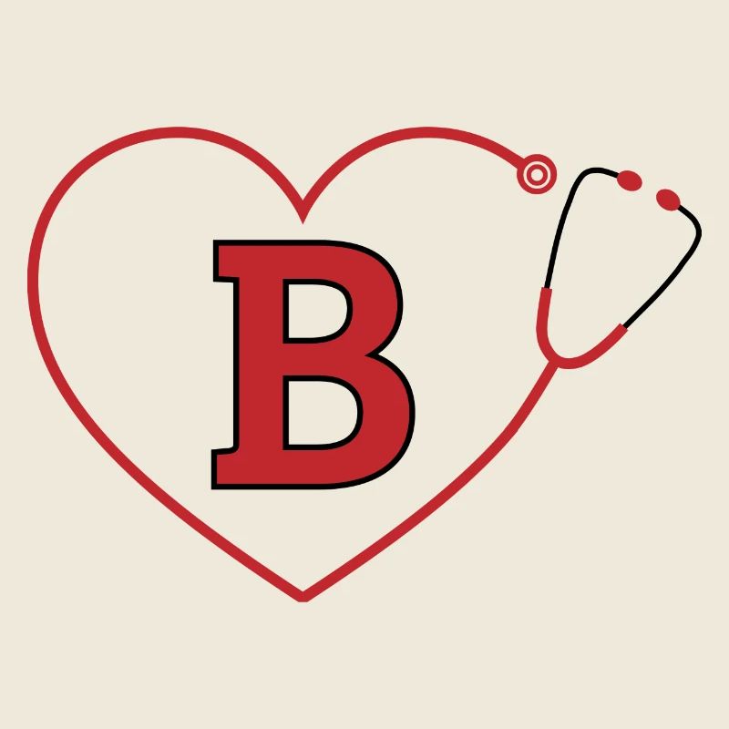 Stethoskop mit Buchstabe B