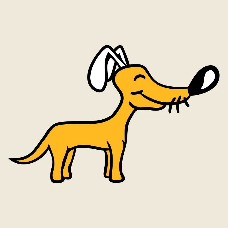 Dog Big Nose Cute Happy Pet Funny Cool