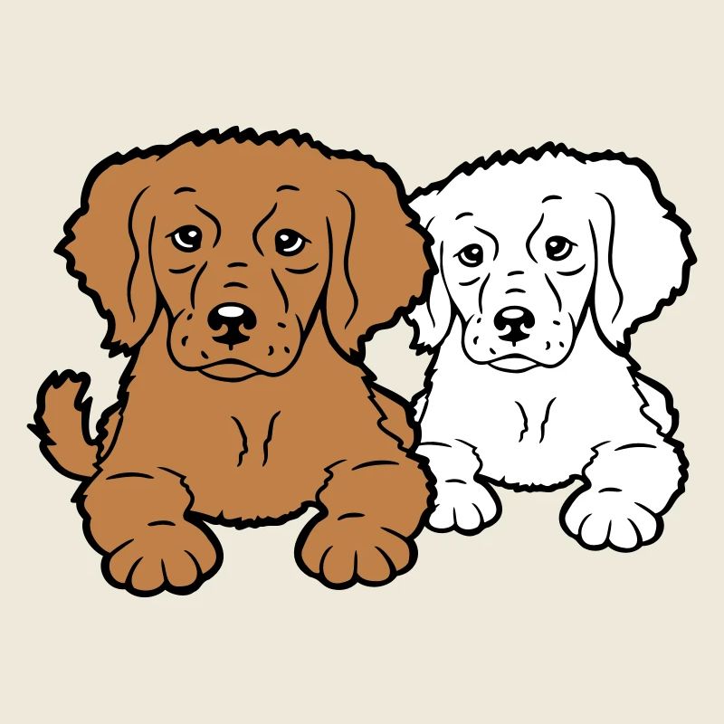 2 chiens équipe deux amis équipage heureux frères