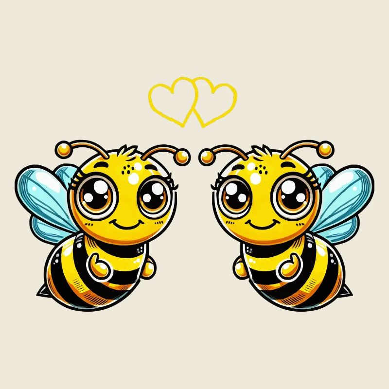 Bee Cartoon Comic Love