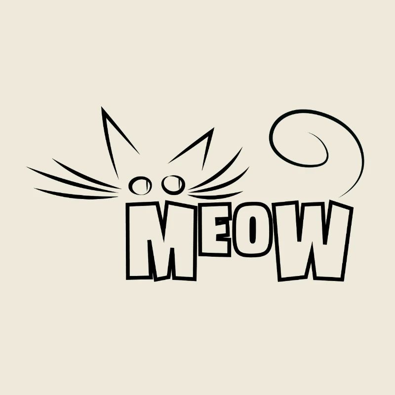 Miaou! - Contour élégant du chat