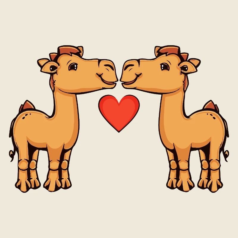 Kamel Paar Valentinstag