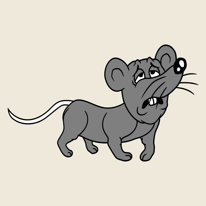 Souris épuisée triste désespérément fatiguée souffrance douce