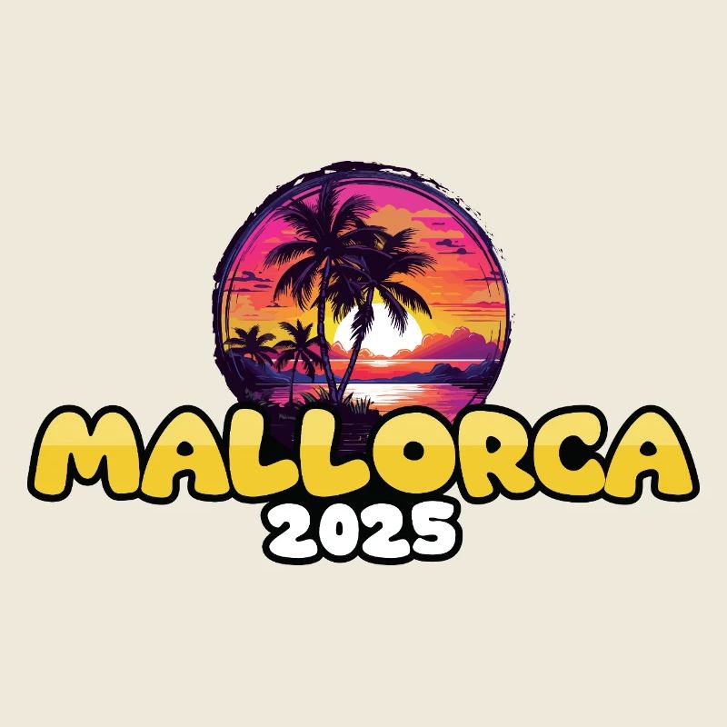 Majorque 2025 Palmiers Coloré