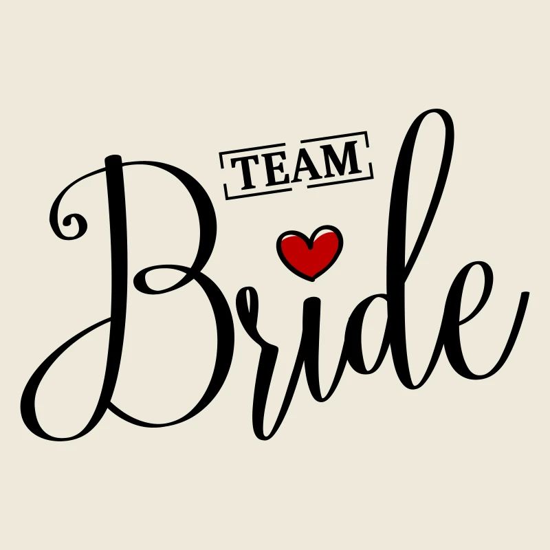 Team Bride Heart Wedding