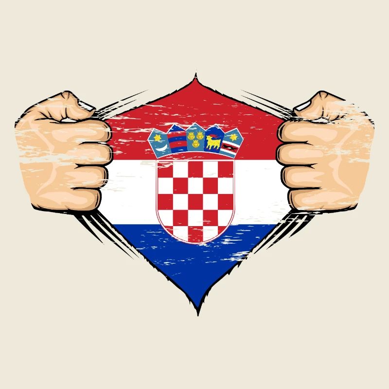 Kroatien Flagge Design used