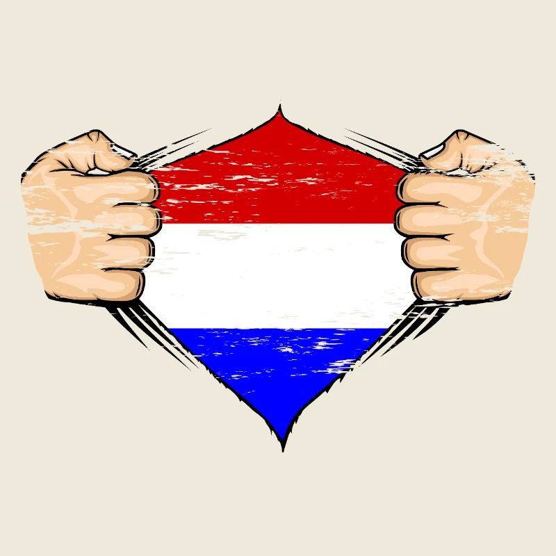 Design du drapeau de la Hollande utilisé