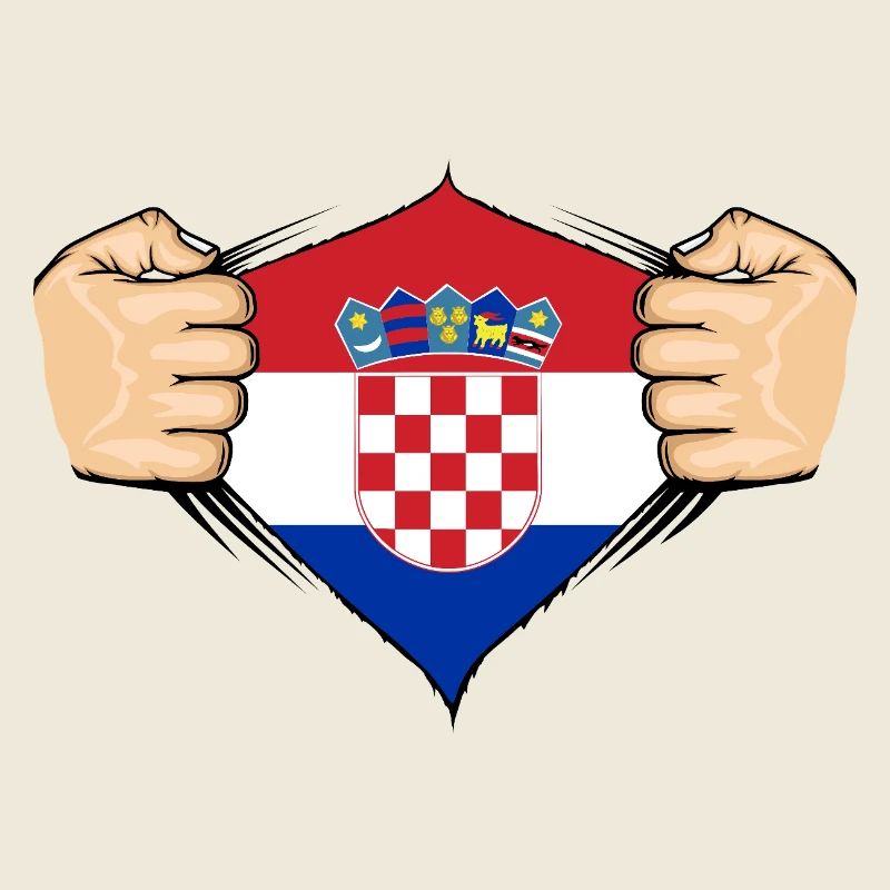 Conception du drapeau de la Croatie