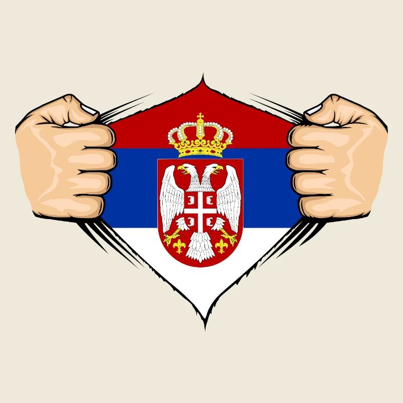 Conception du drapeau de la Serbie