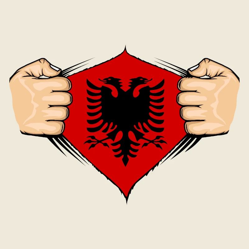 Conception du drapeau de l’Albanie