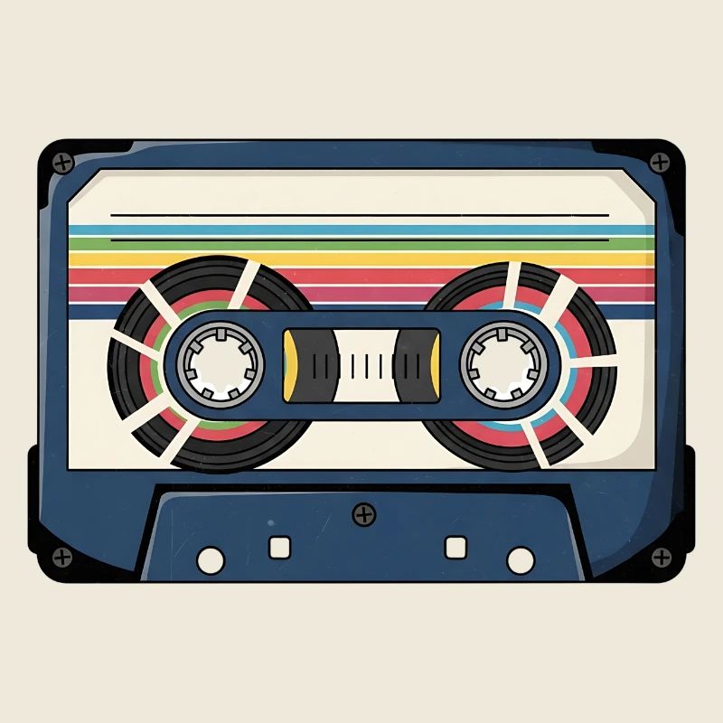 Retro Cassette Sticker