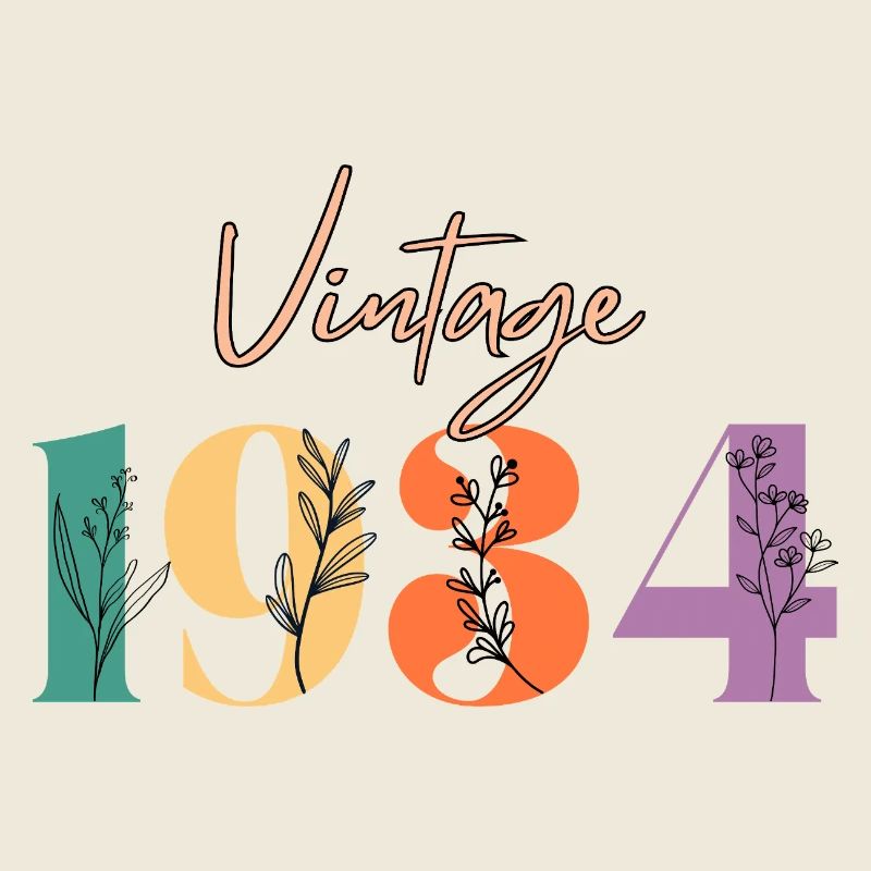 Vintage 1934 Floral